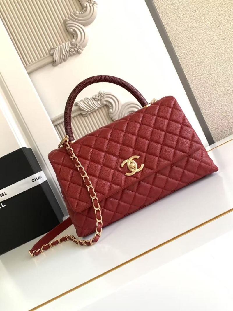 Ch**el top handle bags